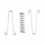Boucle Ressort Tension Fixation Store - Voile D'ombrage Fixations Accessoires en Acier Inoxydable avec 4 Ressorts HéLicoïdaux 8 