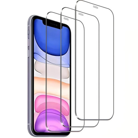 3 Pièces Verre Trempé Pour iPhone 11, iPhone XR Film Ecran Protection écran Vitre Protecteur Ultra Résistant Anti Rayures Sans B