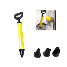 Ayam Pistolet à calfeutrer pointeur,Pistolet à joints pour mortier et mortier avec pompe à mortier et 4 buses