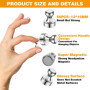Omtofo 50 pcs Aimant Puissant, 12x16mm Puissant Petit Aimant Neodyme Super, Aimant Aimant Frigo Magnét, pour Réfrigérateur Table