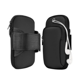 CZAYEFNH Brassard de Sport, Fitness Brassard Sport Porte Monnaie Pochette Sac Téléphone Portable pour Smartphone Jusqu’à 6.2 Pou