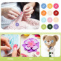 180 Pièces Boutons à Coudre,Boutons Mercerie avec Boîte de Stockage,20mm Coloré à 4 Trous en Résine,pour Vêtements Couture Artis