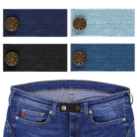 4 Pièces Rallonge Bouton Pantalon,Bouton D'extension De Taille En Denim,Ajustable Button Extenders,Eextension de bouton pour Jea