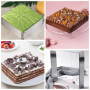 Cadre Patisserie Rectangulaire, Extensible Moule Carré, Moule Rectangulaire Patisserie en Acier Inoxydable, Cadre Patisserie Ext