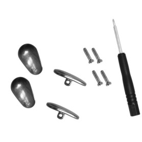 HiCycle2 Plaquettes de nez à visser en titane pur pour lunettes de soleil Oakley et Tom Ford avec vis et tournevis 12 x 7 mm