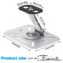 BNGXR Support de Projecteur, Support Videoprojecteur de Bureau, Support Mural Pliable pour Projecteur Rotation à 360°, Multifonc