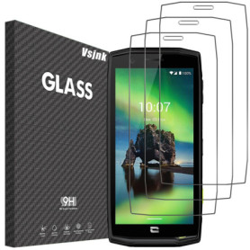 Vsjnk Verre trempé pour Crosscall Action X5 Film protection ecran, 3 Pièces protector HD Vitre 9H Dureté Glass Sans Bulles Anti-
