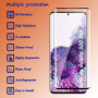 Fyqzio [2+2 Pièces Verre Trempé Pour Samsung Galaxy S20 Plus et Caméra Arrière Protecteur,Sans Bulles,9H Dureté,Anti-Rayures,3D 
