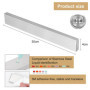Porte-couteau magnétique 30 cm, bande magnétique pour couteaux en acier inoxydable, plaque aimantée murale, aucun perçage nécess