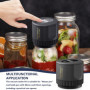 GBKDQQ Système De Mise Sous Vide Électrique Pour Bocaux Mason: Kit De 10 Mise Sous Vide Électrique, Pour Sauces, Confitures Et A