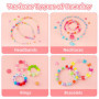 WEVOL 700+pcs Perles pour Bracelet, Kit Perles Fabrication Bijoux Enfant Jouets Filles de 5 à 12 Ans, Coffret Perles Cadeaux de 