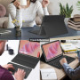 Nanhent Clavier Coque pour Lenovo Tab Plus 11.5 Pouces 2024 (TB351FU), avec Porte-Stylo, AZERTY Français Amovible Bluetooth sans
