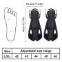 Udbrud Palmes de plongée, Palmes Courtes réglables Taille 42-47 Antidérapant Palmes Natation Palmes Courtes pour Adultes Femmes 