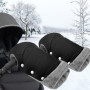 BNGXR Gants de Poussette, étendus Moufles de Poussette Coupe-Vent et Imperméable pour Bébé, Doux Chaud Gants Protection pour Pou