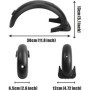 Yungeln Garde-Boue arrière de Trottinette Compatible avec Scooter électrique Segway Ninebot Max G30 / Max G30 E / G30 LP, inclu 
