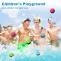 UQTUKO Balle Rebondissante d'eau, 3 Pièces Balles à Eau en Lycra Bombes à Eau réutilisables balles Piscine a balles pour Enfants