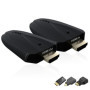 Transmetteur et récepteur HDMI sans fil - Entrée 4K prise en charge - Portée de 150 m - Plug and Play - Kit d'extension HDMI 2,4