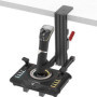 YAARHEJ -F-Manette Jeu de 2 jeux de simulation de vol joystick, accélérateur et support de bureau pour système hotas compatible 