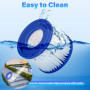 Sosayet Filtre Piscine pour Bestway 58323, 6 PCS Filtre Spa Type VI pour Lay-Z-Spa, Miami, Monaco, Vegas