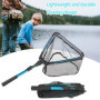 katmerio Épuisette de pêche, épuisette télescopique en caoutchouc, épuisette pliable, épuisette télescopique, filet de pêche pou