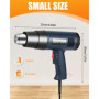 SinLaw Décapeur Thermique Professionnel 2500W, Pistolet à Air Chaud 50℃~650℃ Température Variable en Continu, 2 Débit D'air,Prot