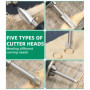 Jeu de Outils de Sculpture sur Bois pour Dremel, 5 Pièces Différents Mèches de Sculpture sur Bois avec Tige de 1/8 pouces pouces