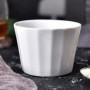 TAMUME 150ml Blanche Ramequins et moules à soufflés en Porcelaine, Ensemble de 4 Bols à Pudding