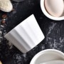 TAMUME 150ml Blanche Ramequins et moules à soufflés en Porcelaine, Ensemble de 4 Bols à Pudding
