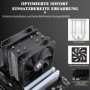 Thermalright Assassin X 120R SE PLUS Refroidisseur d’air pour processeur, caloducs 4 x 6 mm, silencieux, PWM 120 mm, avec roulem