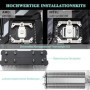 Thermalright Assassin X 120R SE PLUS Refroidisseur d’air pour processeur, caloducs 4 x 6 mm, silencieux, PWM 120 mm, avec roulem
