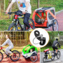 Attache Remorque Velo pour Enfant Attache-remorque Universelle pour Vélo 2 Pcs Support Attache Attelage Remorque Accessoire Velo
