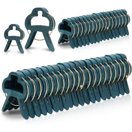 KAHEIGN 100Pcs Pinces pour Plantes de Jardin, Pinces de Support de Jardinage en Serre Réutilisables pour Parterres de Fleurs Vig