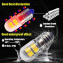 Ruiandsion Lot de 2 ampoules LED E10 4,5 V - 6 V - Culot à vis E10 - Ampoules LED 2835 8SMD - Jaunes - Mise à niveau pour lampes