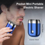 Nouveau modèle de mini rasoir électrique à double tête, rasoir de poche USB pour homme, lavable, rechargeable et étanche
