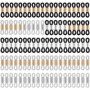 HAOBIN 100 pieces Lunettes Extrémités Chaîne de Lunettes Retenue Embouts de chaîne de lunettes Boucle de Chaîne de Lunettes Conn