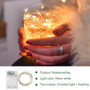 iJiGui 10M Guirlande Lumineuse, 100 LED Guirlande à Pile, IP65 Étanche Guirlande Lumineuse Led Interieur pour Décoration de Jard