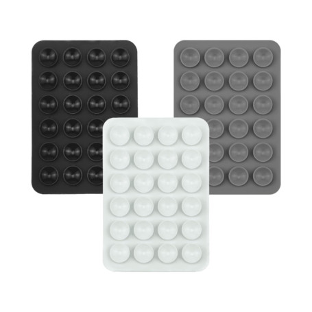 3 pièce Étuis à Ventouses en Silicone Extra Fort, Silicone Ventouse Telephone Portable,Support à Ventouse Polyvalent, support an