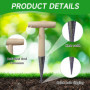 LUMOOM Outils de plantation de bulbes en bois - Avec calibrage et poignée en bois - Outils de jardinage traditionnels - Distribu
