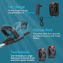 Quorium Taille-Haies sans Fil 20V: 510mm Taille Haie Electrique avec Batterie 2 x 2Ah et Chargeur Rapide, Taille haie Thermique 