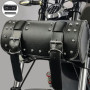DUOHERESHUI Sacoche De Selle De Moto, Sac à Outils De Moto, Universelle Sacoches Cavalières pour Moto Cuir, avec 2 Sangles De Mo
