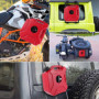 HaTur 5 Litre Réservoir de carburant portable Jerrican Réservoir de Secours d'urgence Essence Peut pour Moto ATV UTV Rouge