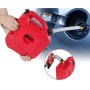 HaTur 5 Litre Réservoir de carburant portable Jerrican Réservoir de Secours d'urgence Essence Peut pour Moto ATV UTV Rouge