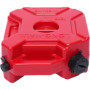 HaTur 5 Litre Réservoir de carburant portable Jerrican Réservoir de Secours d'urgence Essence Peut pour Moto ATV UTV Rouge