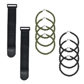 10 Pinces Serre Pantalon Velo,Pince Pantalon velo,D'Élastiques Auto Agrippants,Élastiques Pour Pantalons,Pour La Pêche,La Chasse