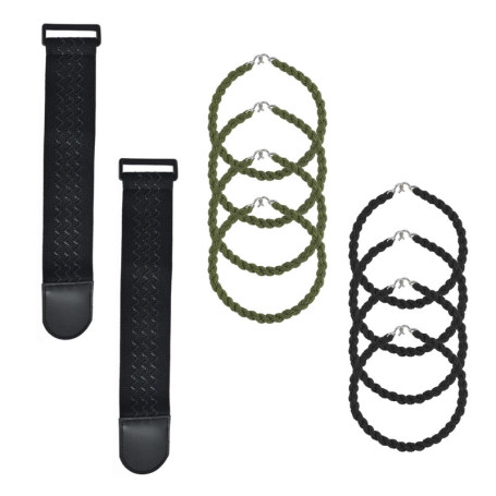 10 Pinces Serre Pantalon Velo,Pince Pantalon velo,D'Élastiques Auto Agrippants,Élastiques Pour Pantalons,Pour La Pêche,La Chasse