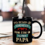 Mug Pas Besoin De Cheveux Pour Être Un Super Papa - Cadeau Humour Papa Tasse a Cafe Cadeau Rigolo Original Humoristique Fun à Me