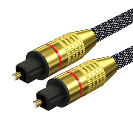 cable optique audio 2m Toslink Cable fibre optique Technologie surround AC3 et DTS Cable coaxial audio Convient aux téléviseurs,