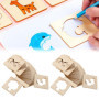 WANDGU Pochoirs à dessin pour enfants : 60 pochoirs en bois de 8 x 8 cm - Pochoirs à dessin en bois - Pochoirs à dessin pour enf