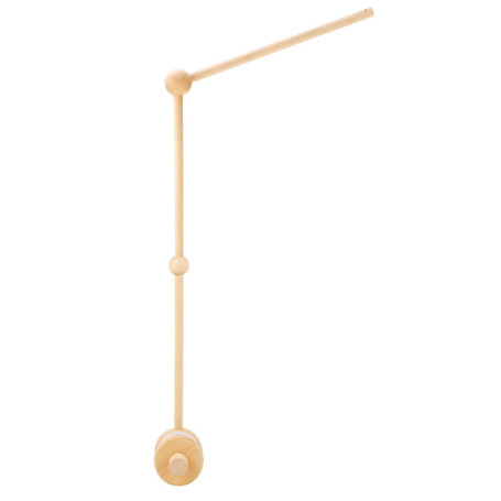 Litimkat Support mobile pour lit bébé, support mobile bébé réglable en hauteur en bois, adapté aux lits d'enfants et aux tables 