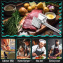 Gowkeey Attendrisseur de Viande, Marteau à Steak, Marteau à Double Face, Marteau à Viande, Marteau à attendrir avec Manche Antid